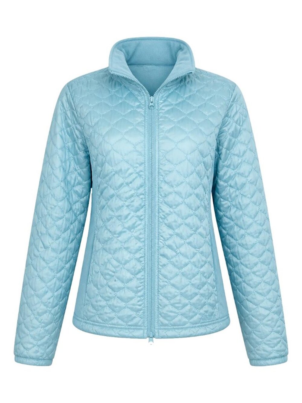 Vintage L.L.Bean Fleece Lined PrimaLoft Quilted Utility Jacket Aqua Blue Size L